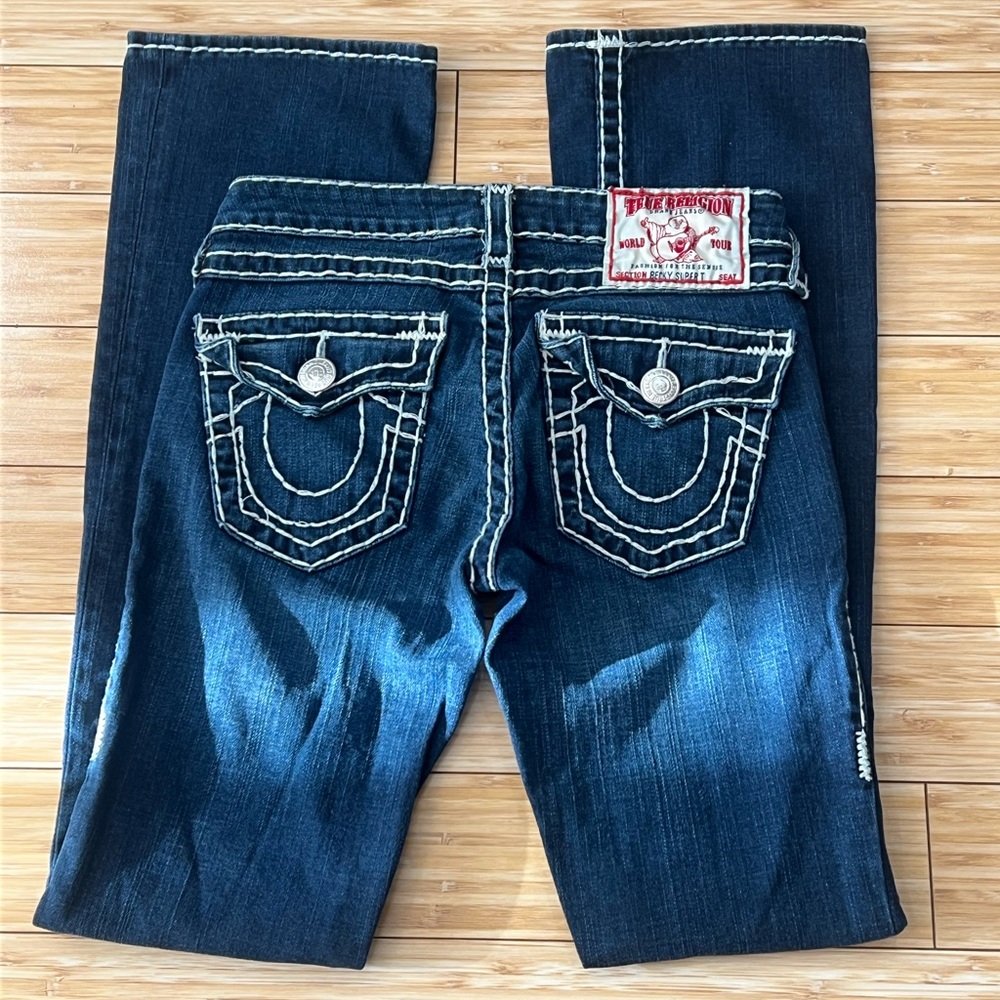 True Religion Women's Dark Blue Boot Cut Jeans